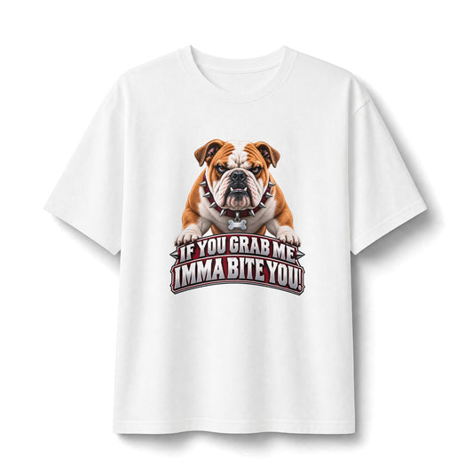 Bulldog Warning Graphic T-Shirt