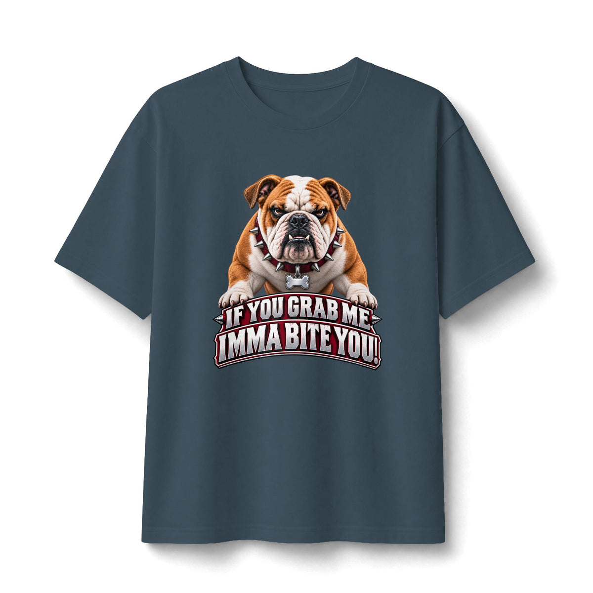Bulldog Warning Graphic T-Shirt