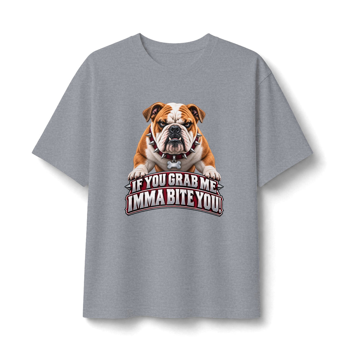 Bulldog Warning Graphic T-Shirt
