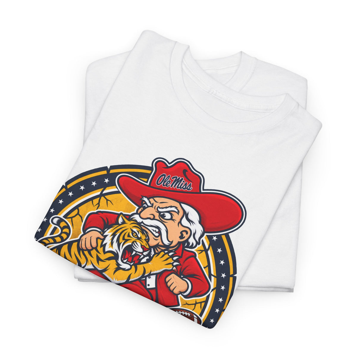 Rebel Ole Miss + LSU Rivalry Tee