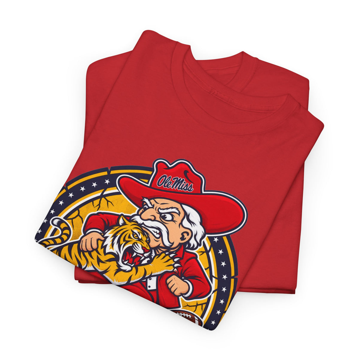 Rebel Ole Miss + LSU Rivalry Tee