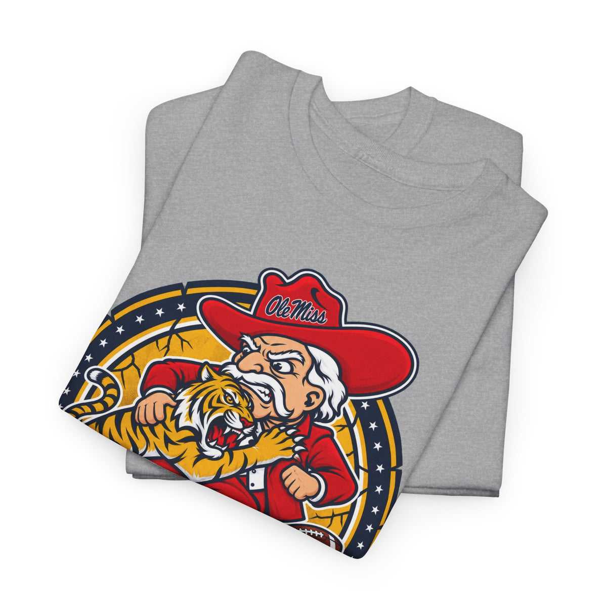 Rebel Ole Miss + LSU Rivalry Tee