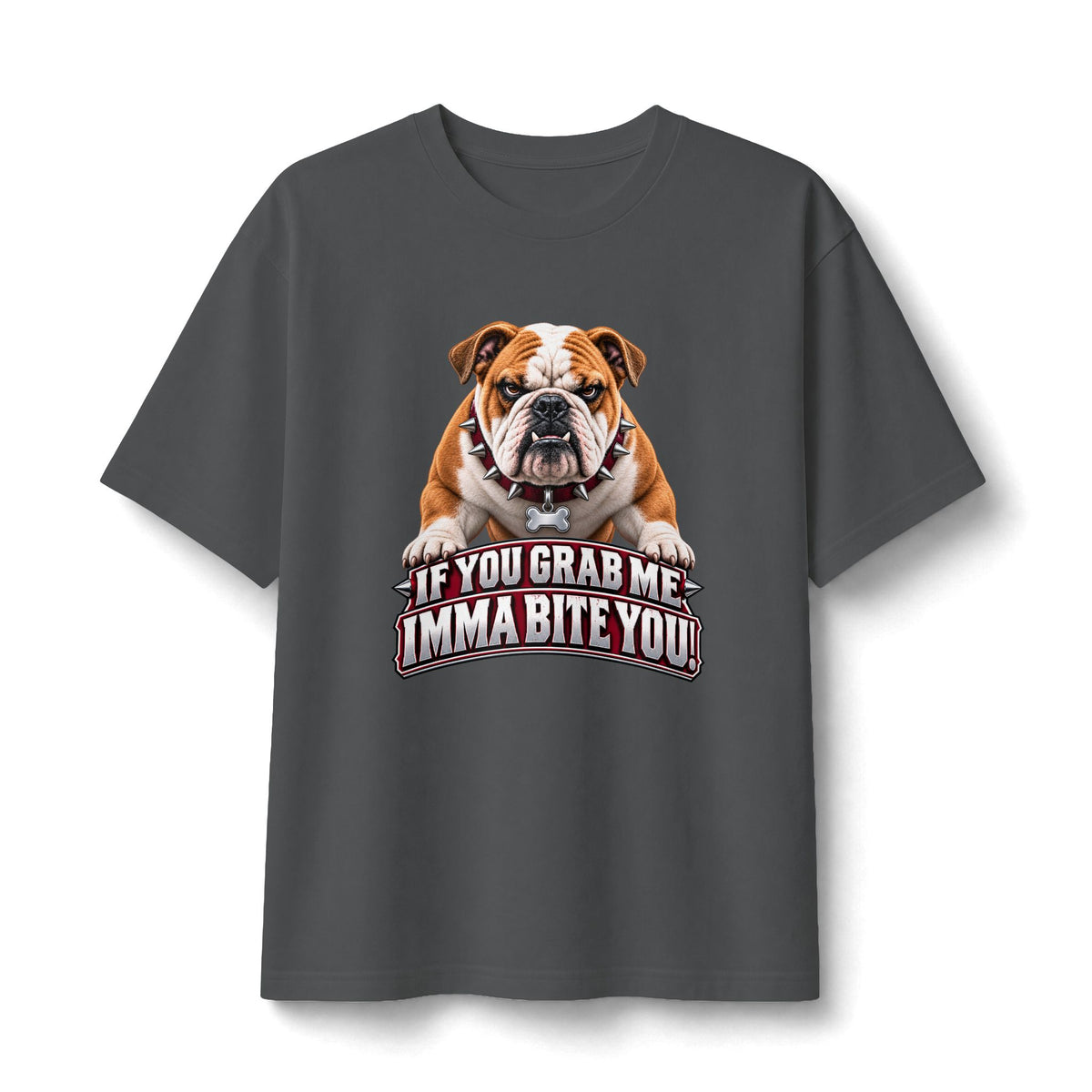 Bulldog Warning Graphic T-Shirt
