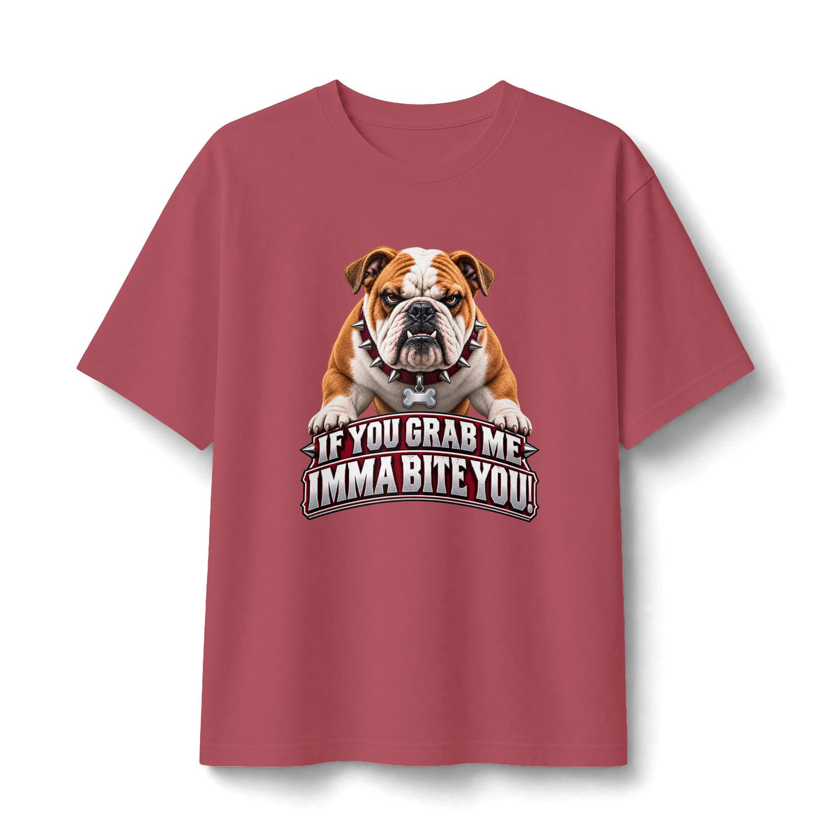 Bulldog Warning Graphic T-Shirt