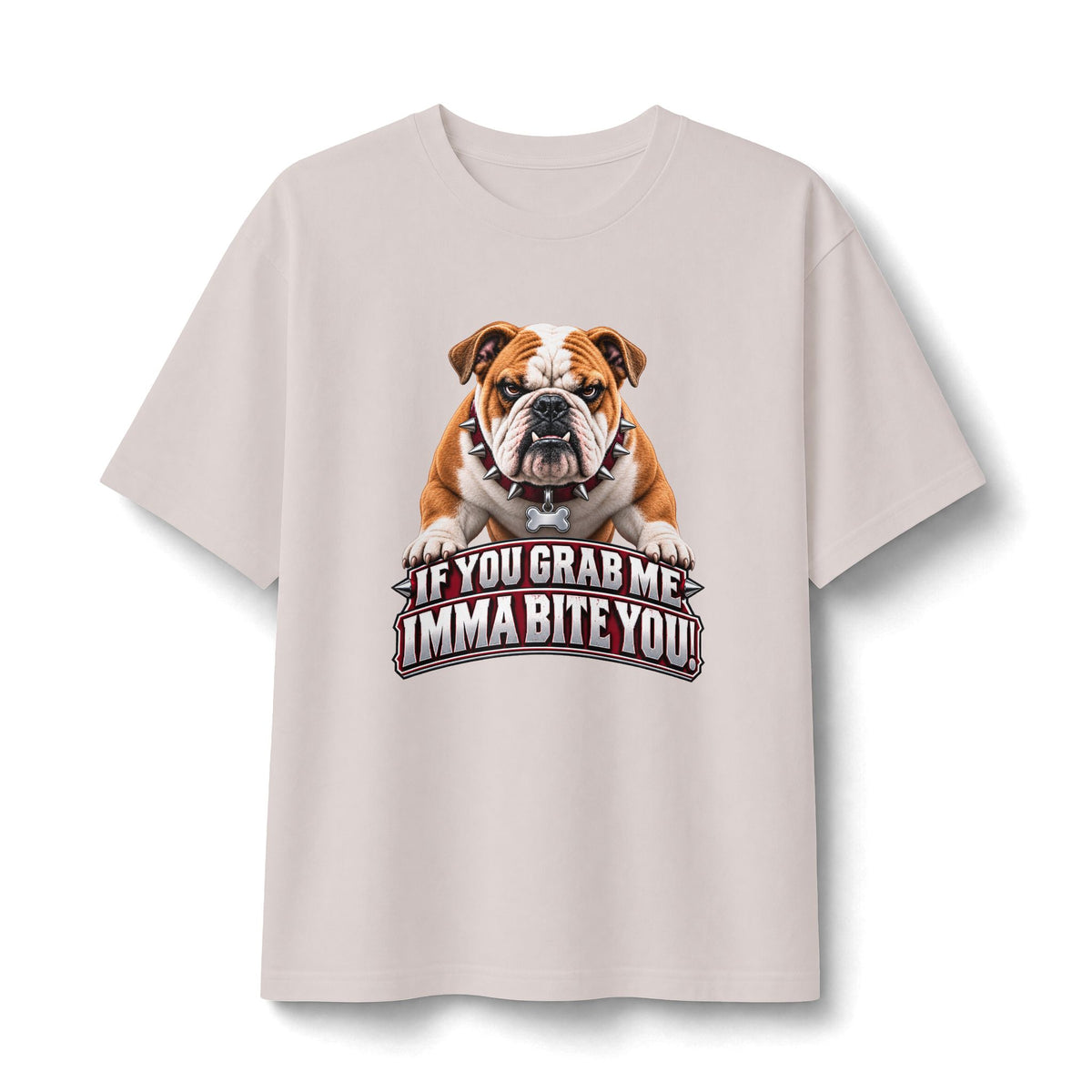 Bulldog Warning Graphic T-Shirt