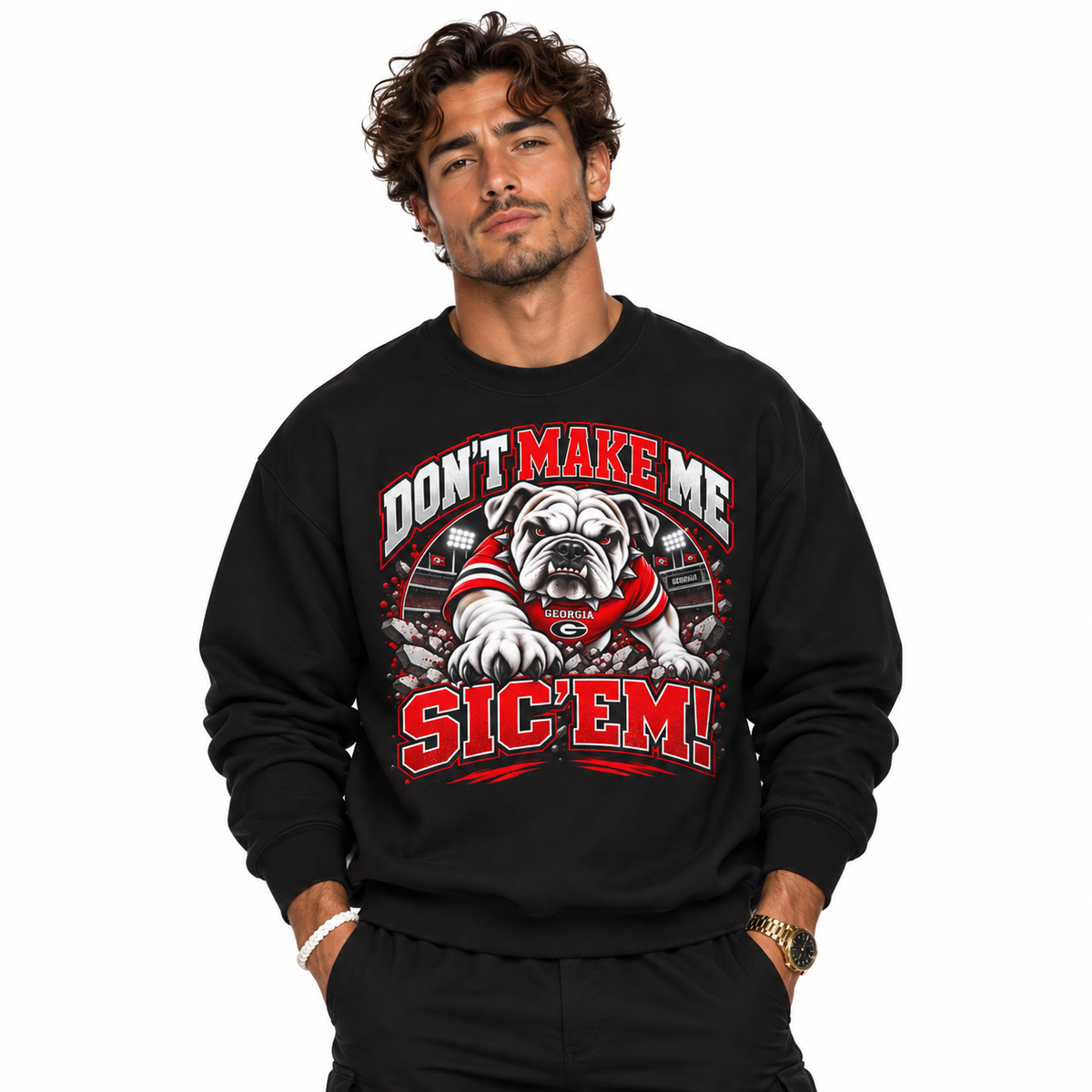 UGA Sic'Em Crewneck Sweatshirt